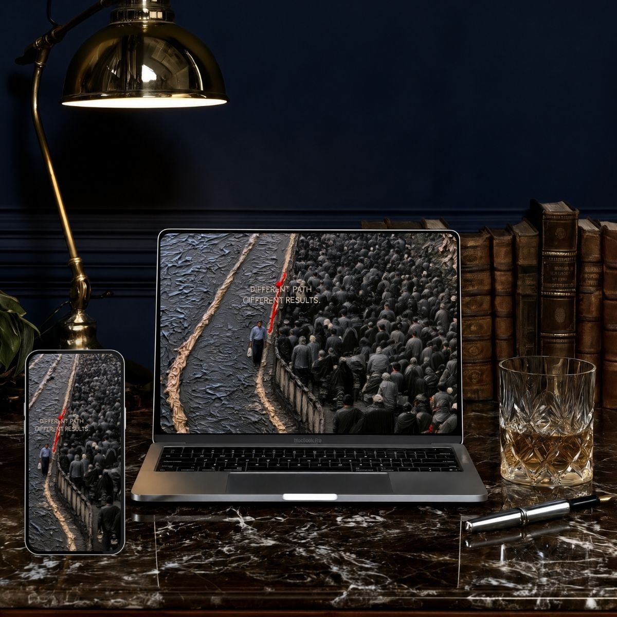 Rob Roy on a MacBook and iPhone
